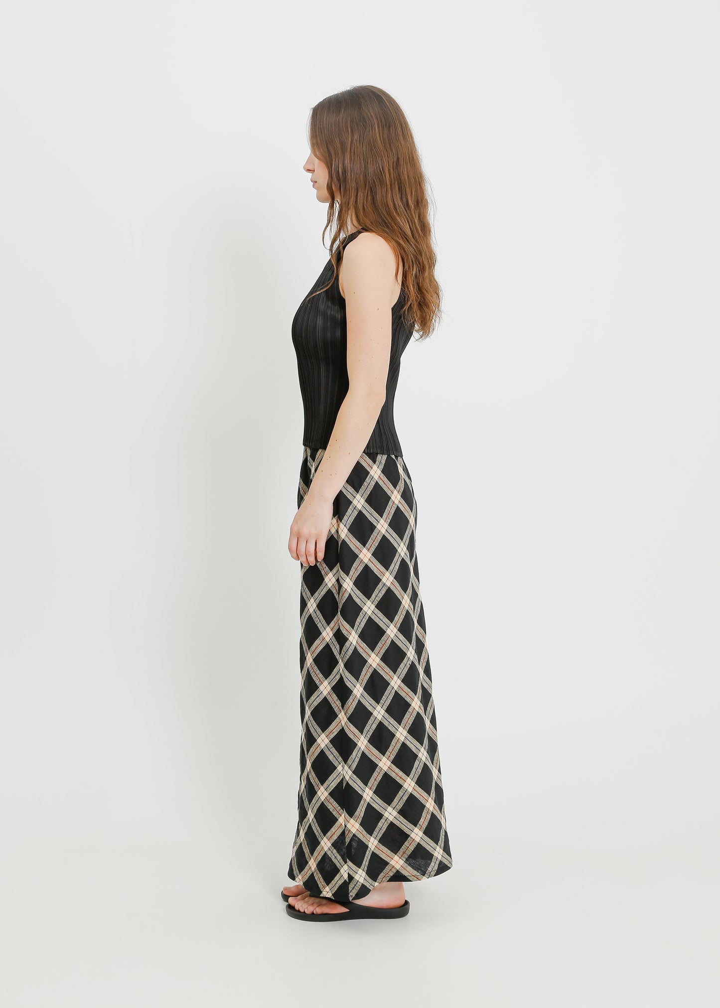 LORINE SKIRT / BLACK-MULTI