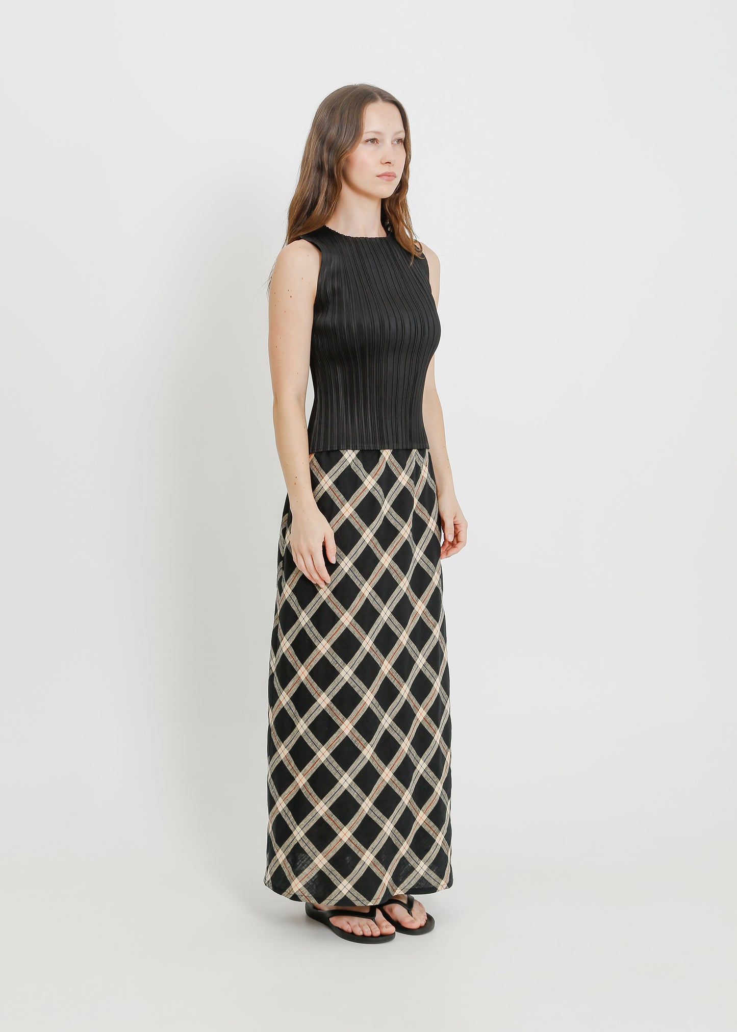 LORINE SKIRT / BLACK-MULTI