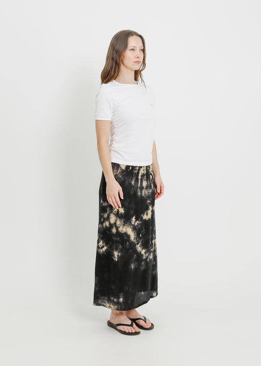 LEAH SKIRT / INK-BEIGE