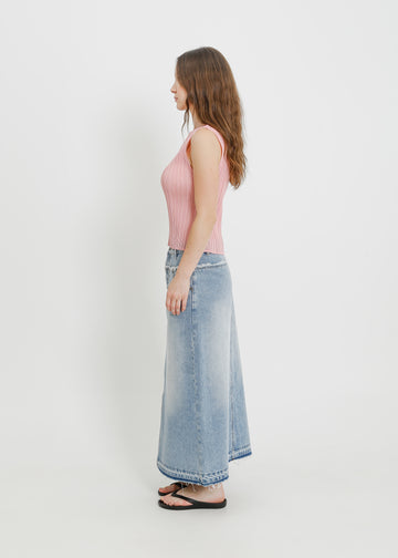 INDIO DENIM SKIRT / LIGHT INDIGO