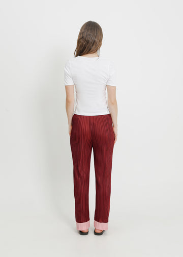 ROMEO PLEAT PANT / SANGRIA