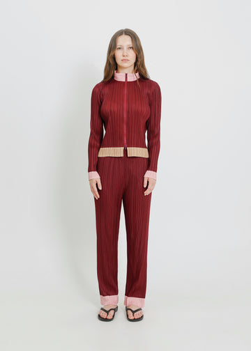 ROMEO PLEAT PANT / SANGRIA