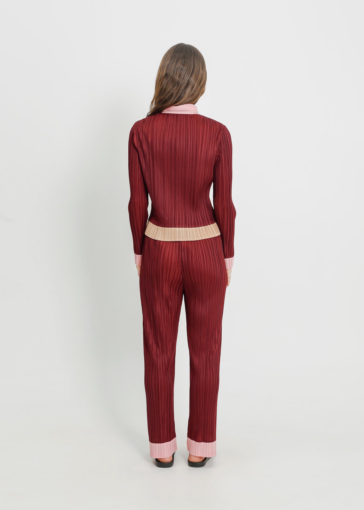 AERON PLEAT JACKET / SANGRIA