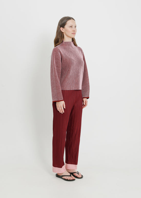 BONNIE KNIT SWEAT / SANGRIA-PINK