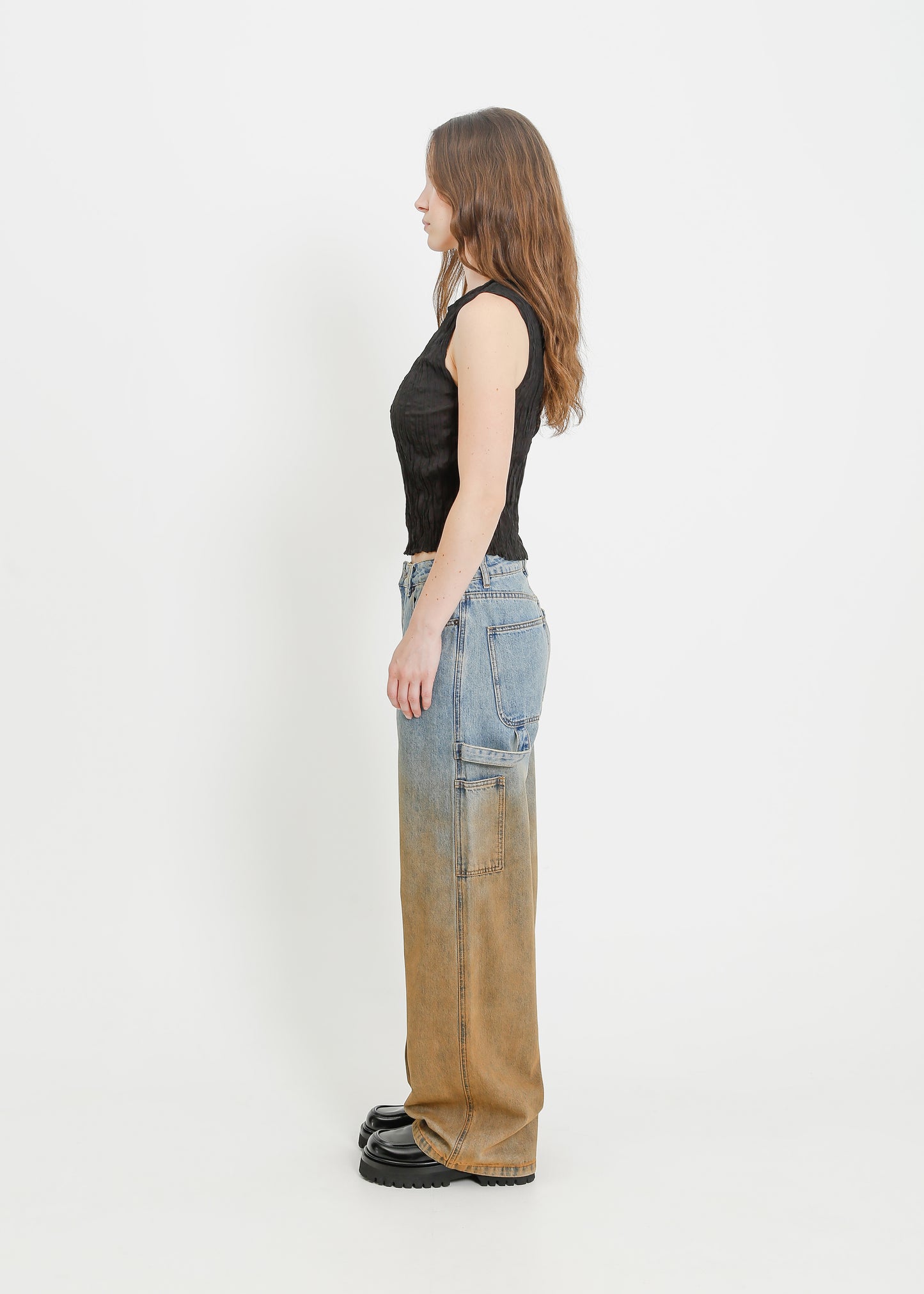 INDIANA JEAN / LIGHT INDIGO-RUST OMBRAY