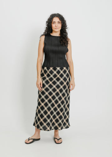 LORINE SKIRT / BLACK-MULTI