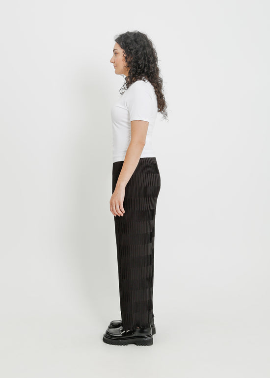 ROWAN PLEAT PANT / BLACK