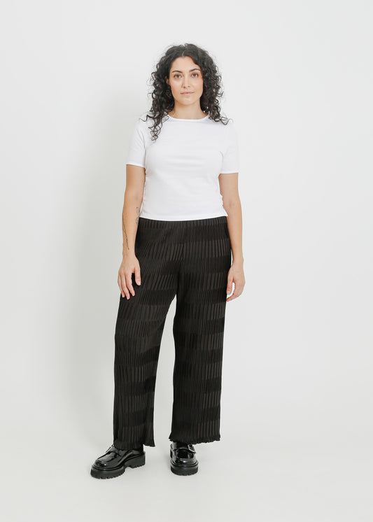 ROWAN PLEAT PANT / BLACK