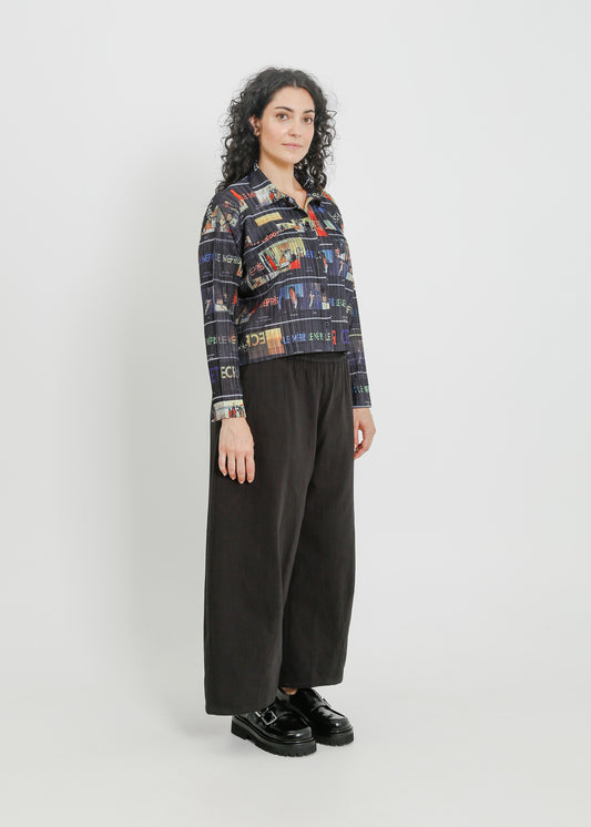 SHANNON PLEAT SHIRT / MULTI