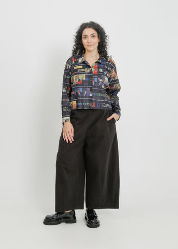 SHANNON PLEAT SHIRT / MULTI