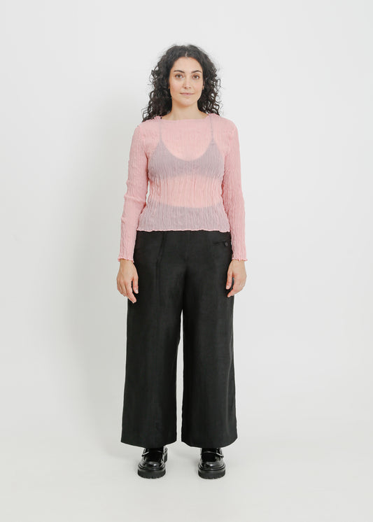 SHAUN PLEAT TOP / PINK