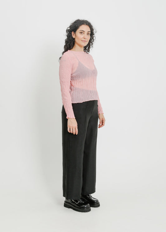 SHAUN PLEAT TOP / PINK