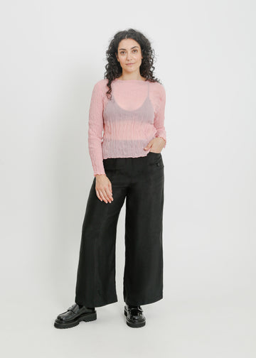 SHAUN PLEAT TOP / PINK