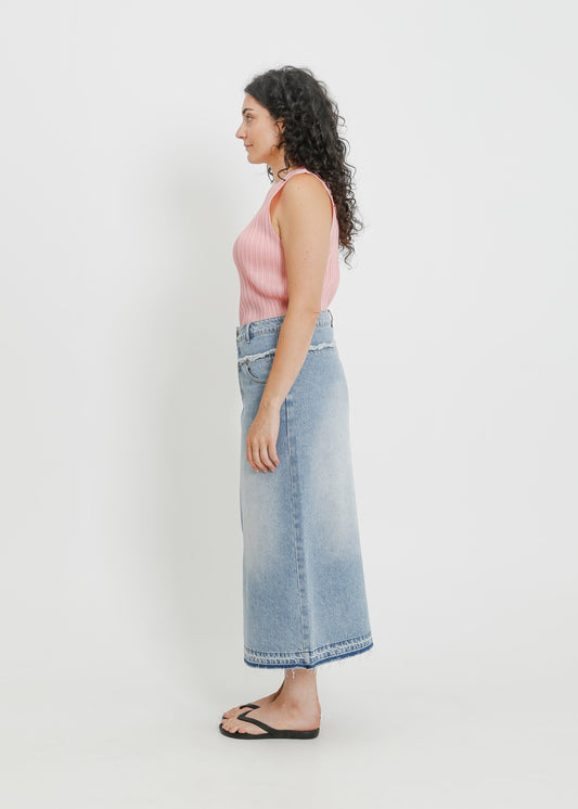 INDIO DENIM SKIRT / LIGHT INDIGO