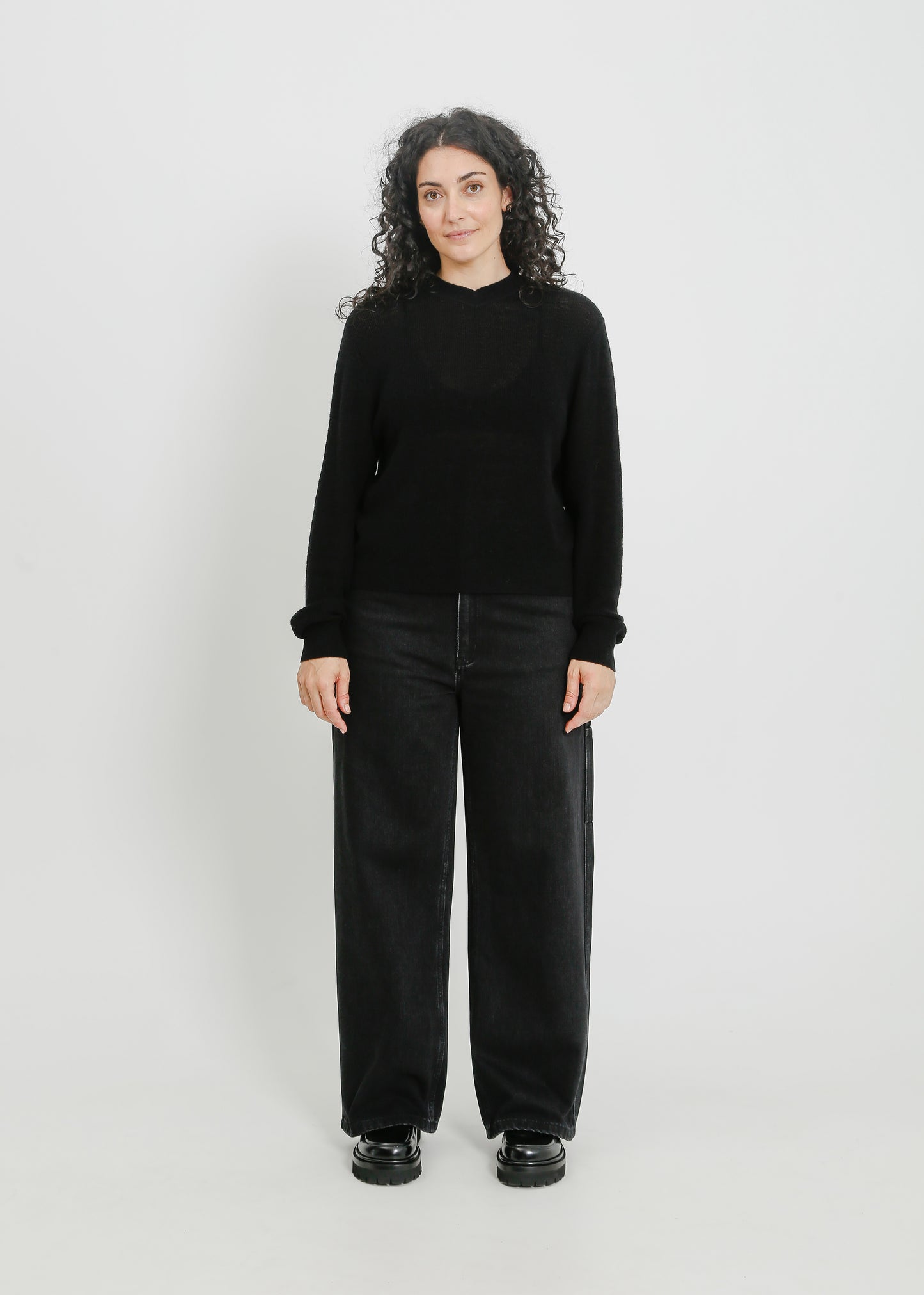 MAINE KNIT TOP / BLACK