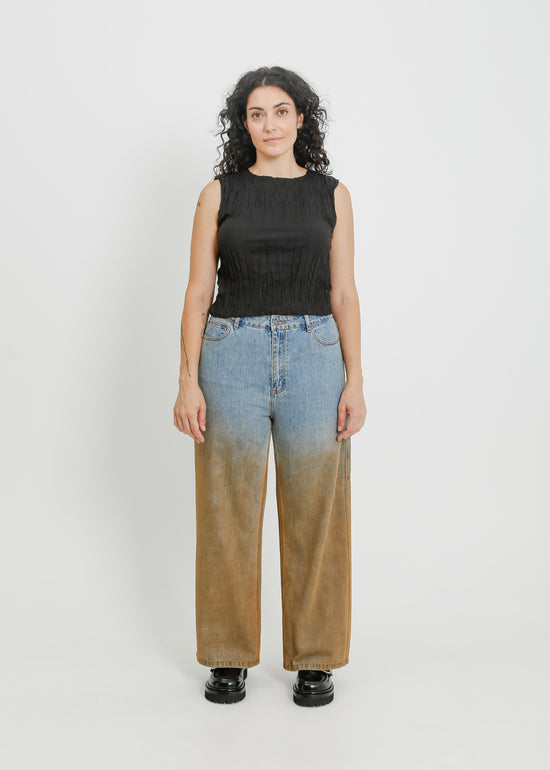 INDIANA JEAN / LIGHT INDIGO-RUST OMBRAY