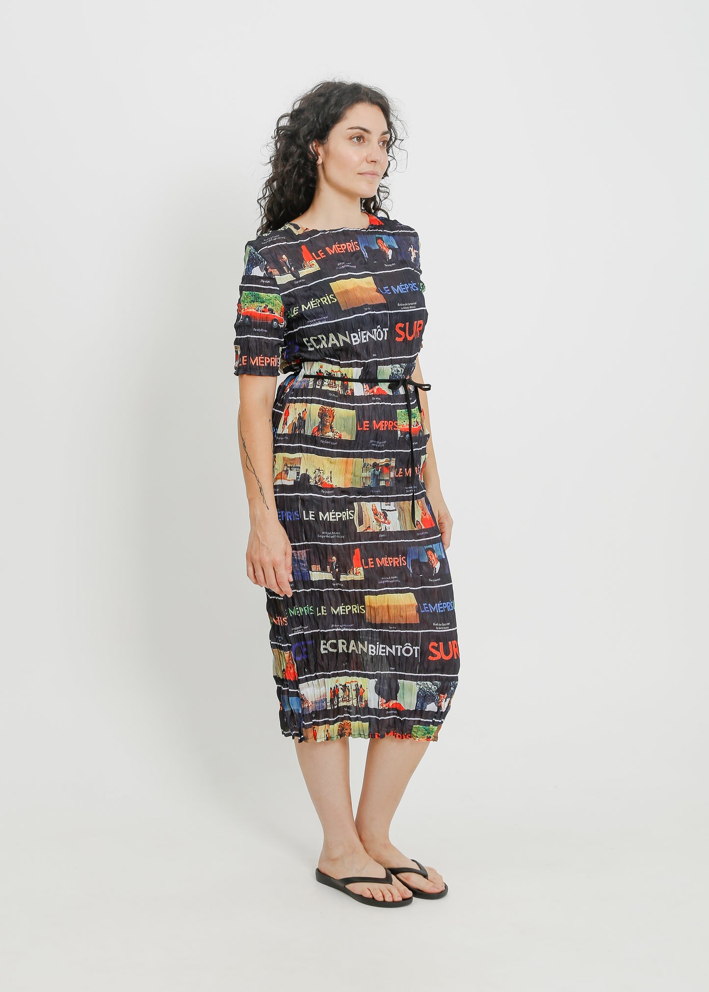 TIA PLEAT DRESS / MULTI