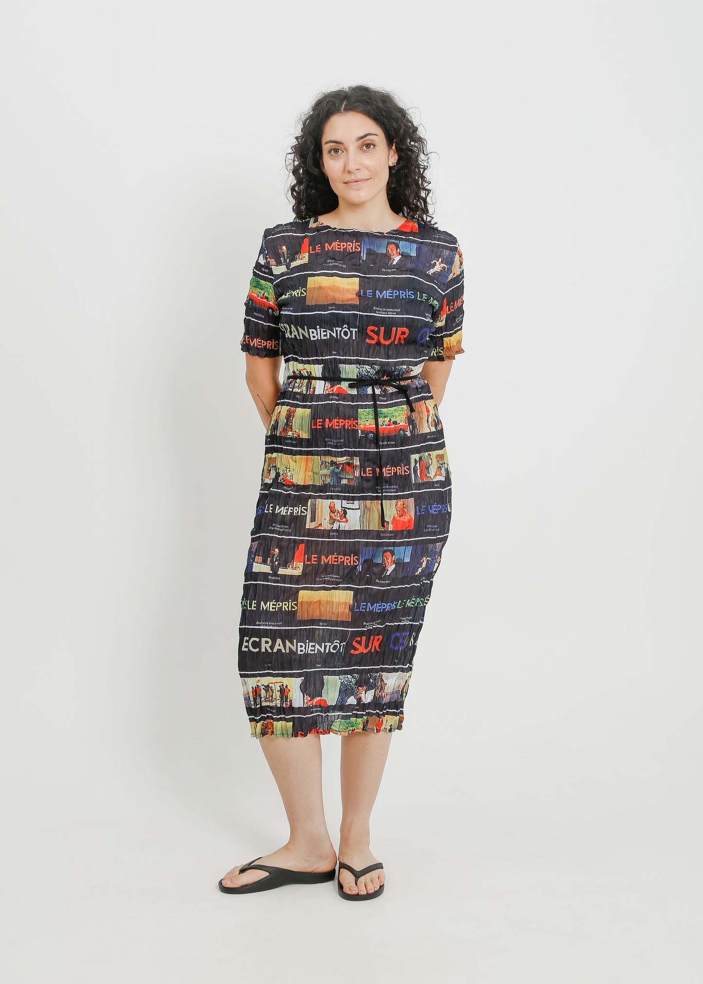 TIA PLEAT DRESS / MULTI