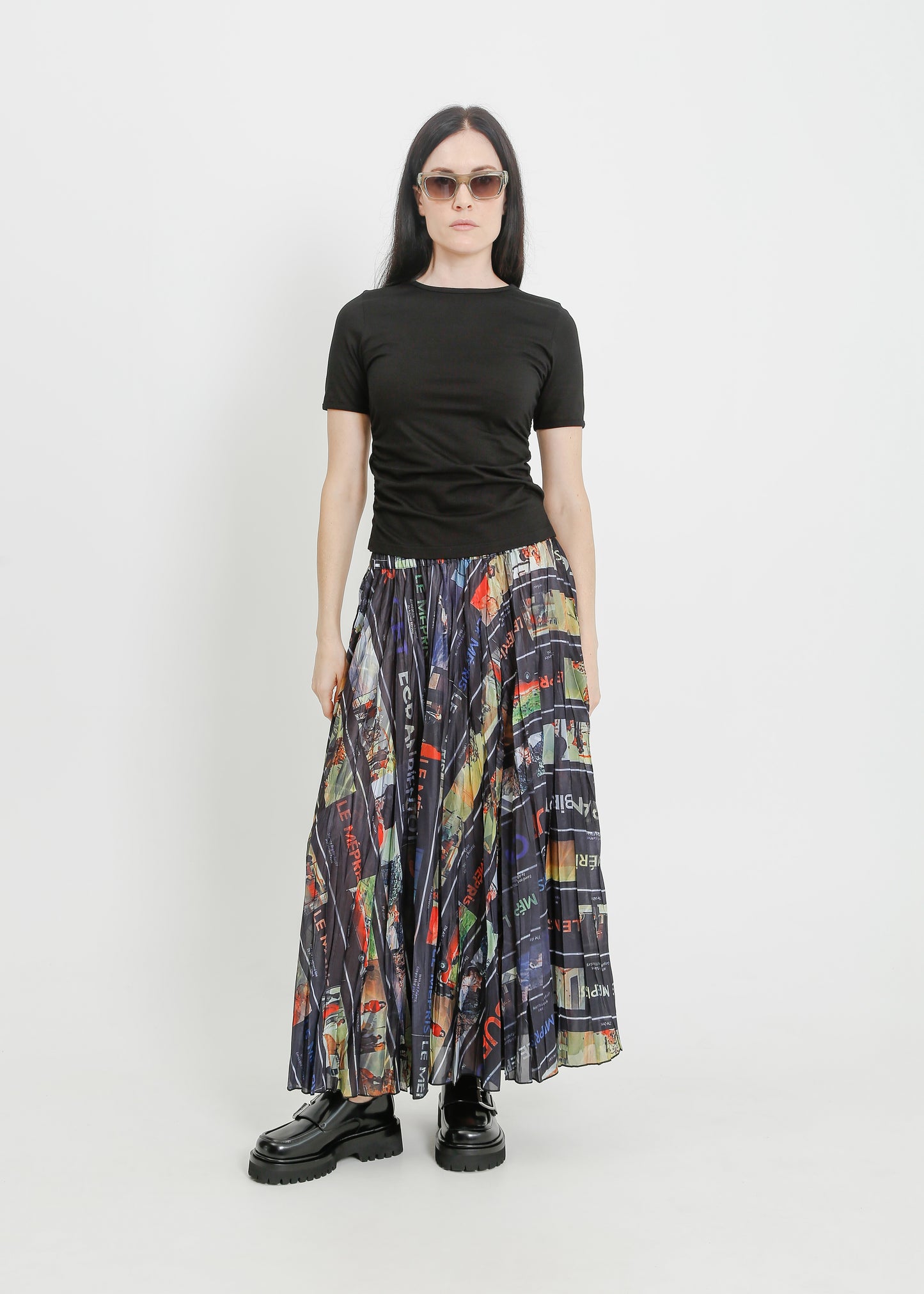 MIETTA PLEAT SKIRT / MULTI