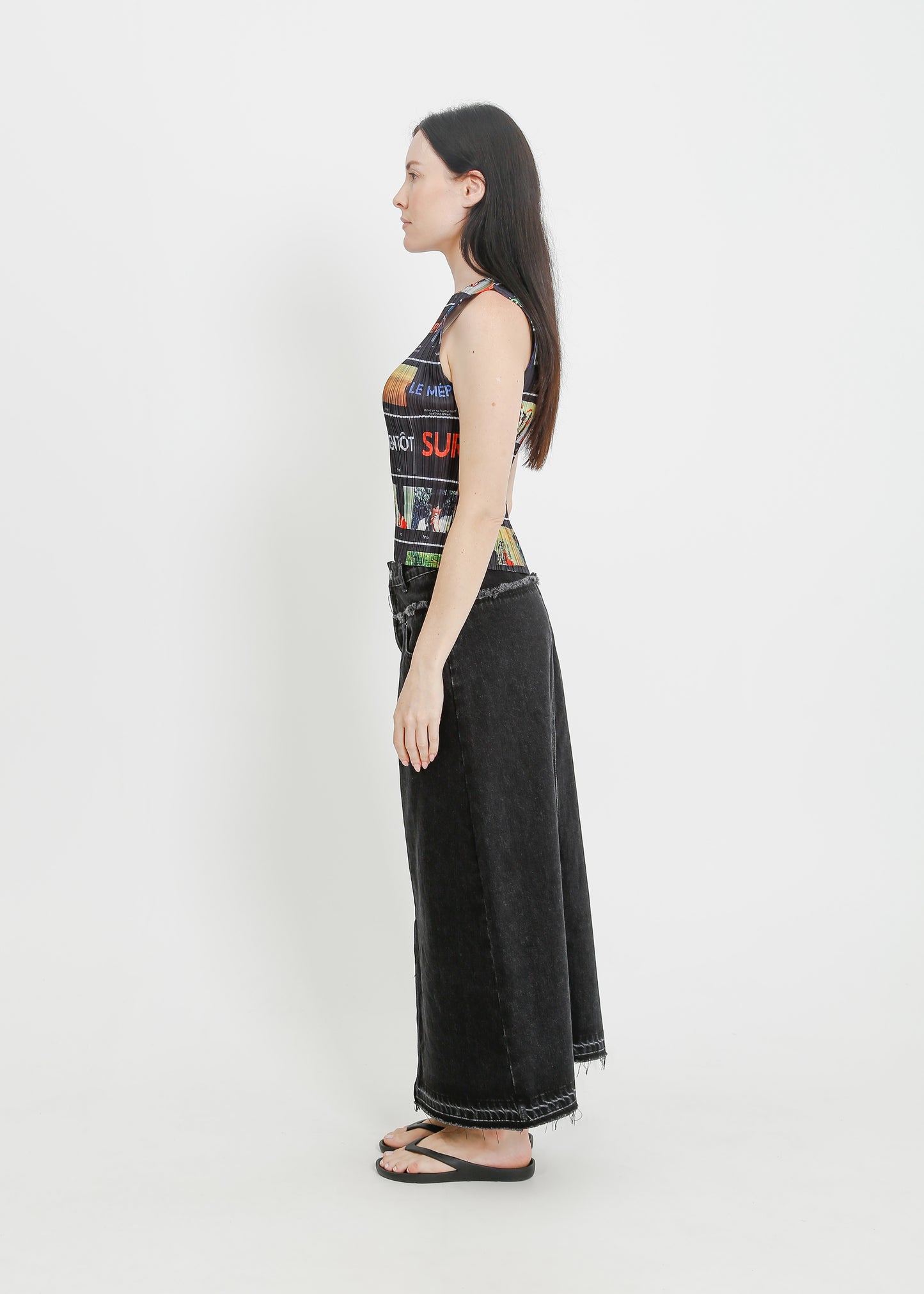 INDIO DENIM SKIRT / BLACK