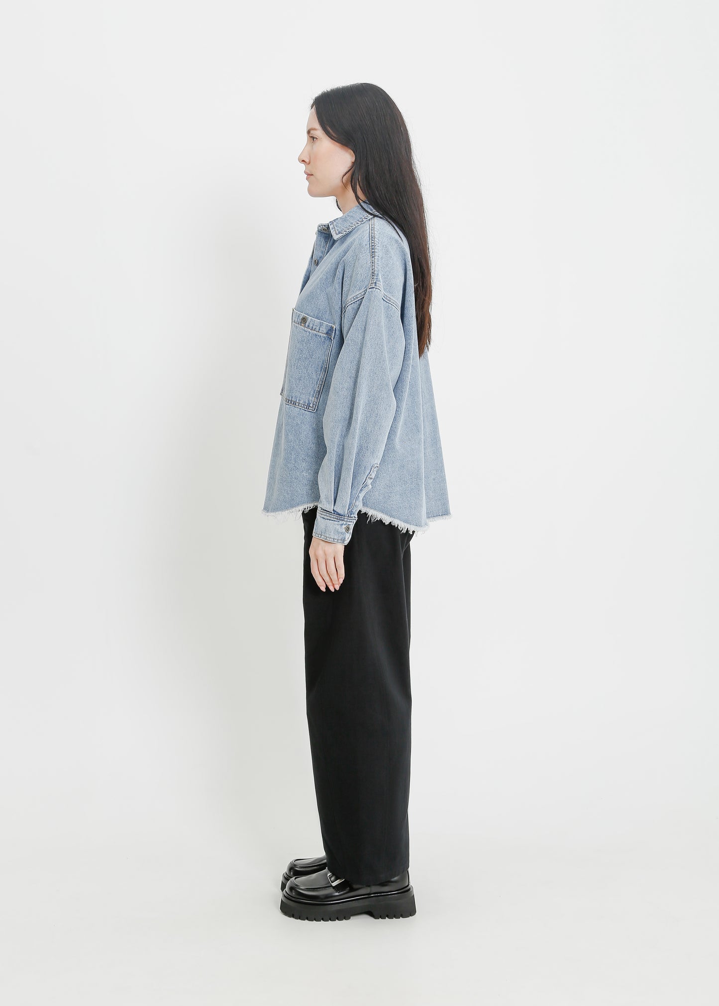 ENNIS DENIM OVERSHIRT / LIGHT INDIGO