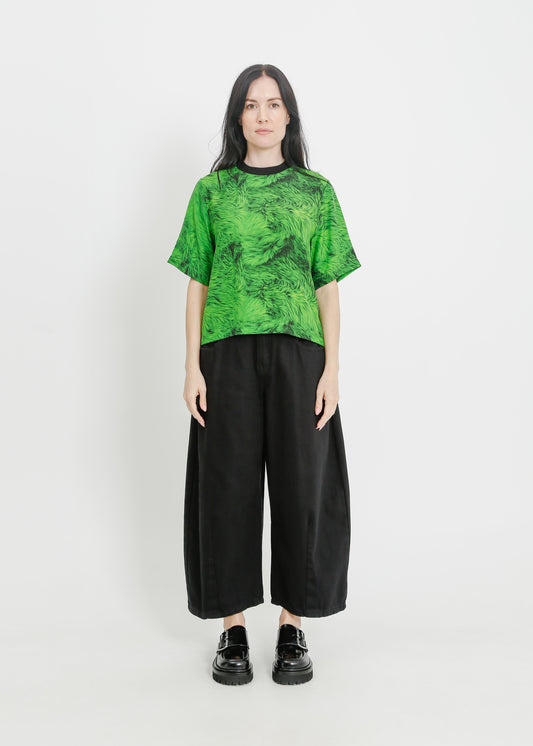 PIPER TEE / GREEN FUR