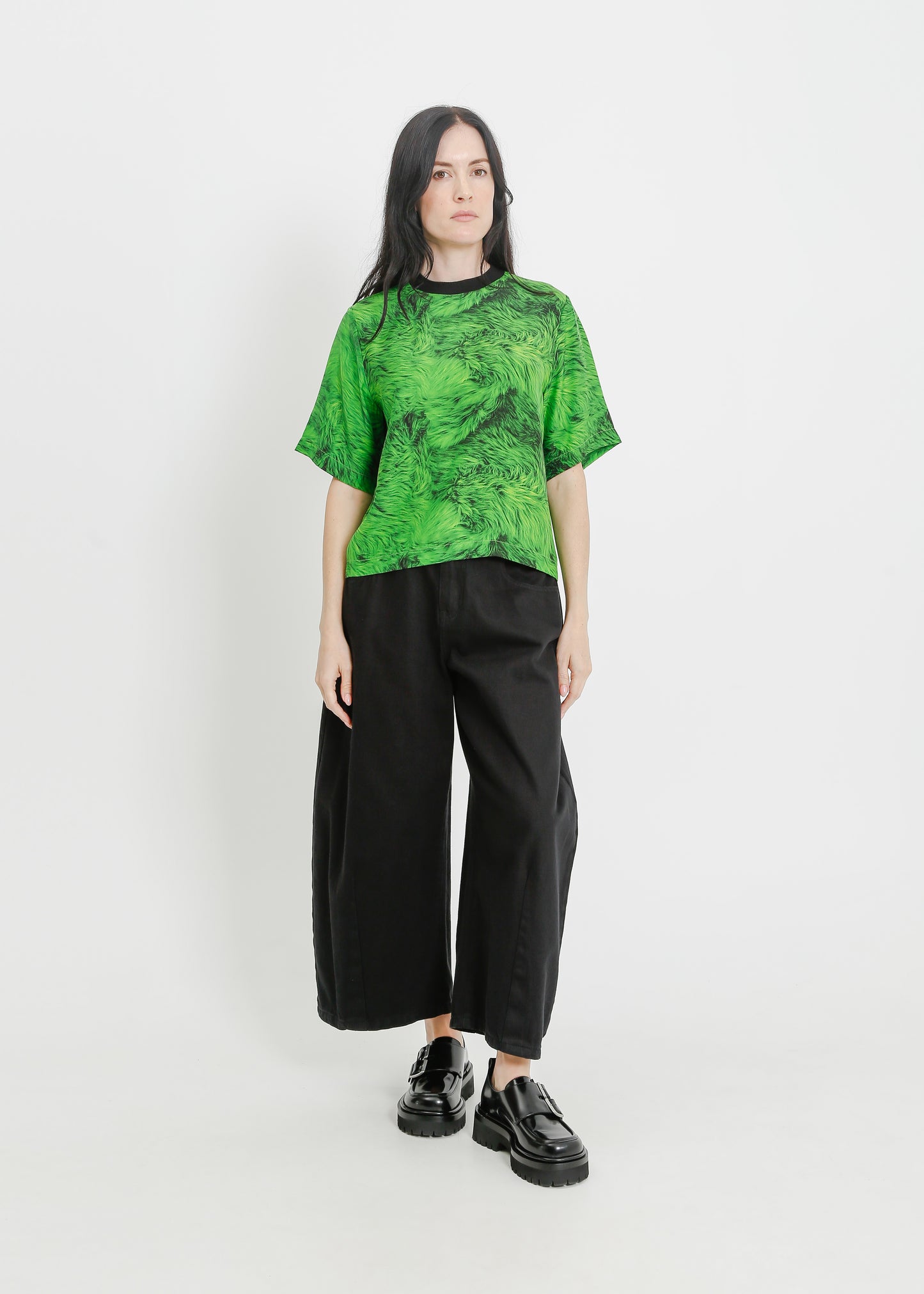 PIPER TEE / GREEN FUR