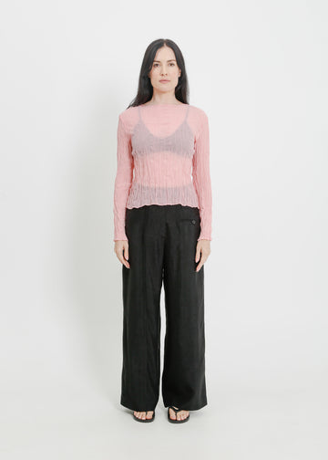 SHAUN PLEAT TOP / PINK