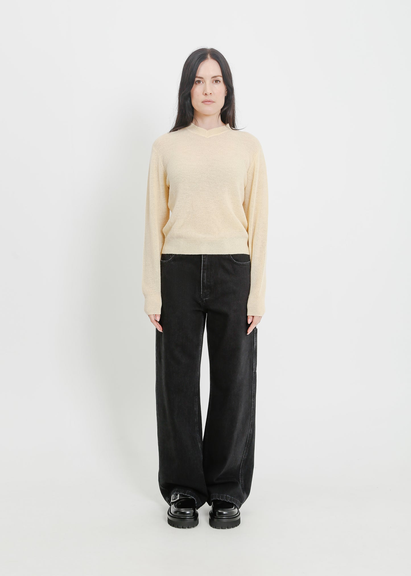 MAINE KNIT TOP / BEIGE