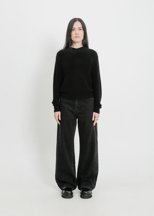 MAINE KNIT TOP / BLACK