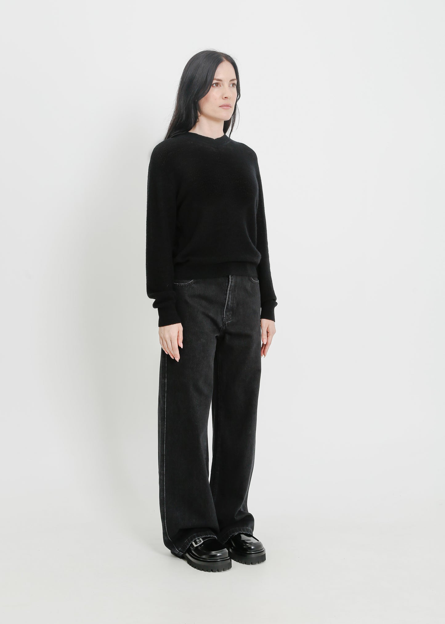 MAINE KNIT TOP / BLACK