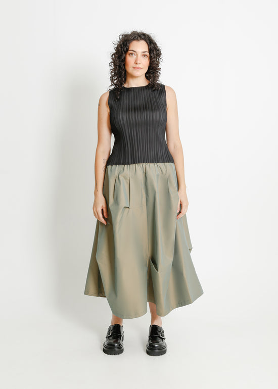 NORA SKIRT / KHAKI SHOT