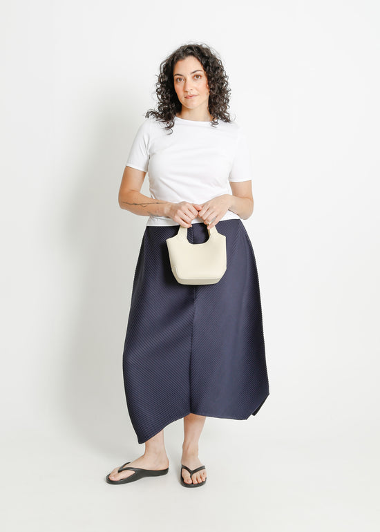 CHET PLEAT SKIRT / NAVY