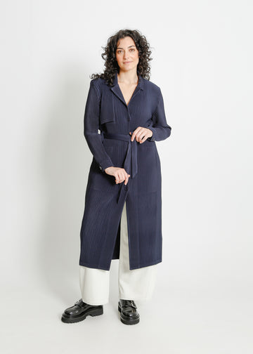 TONY PLEAT TRENCH / NAVY