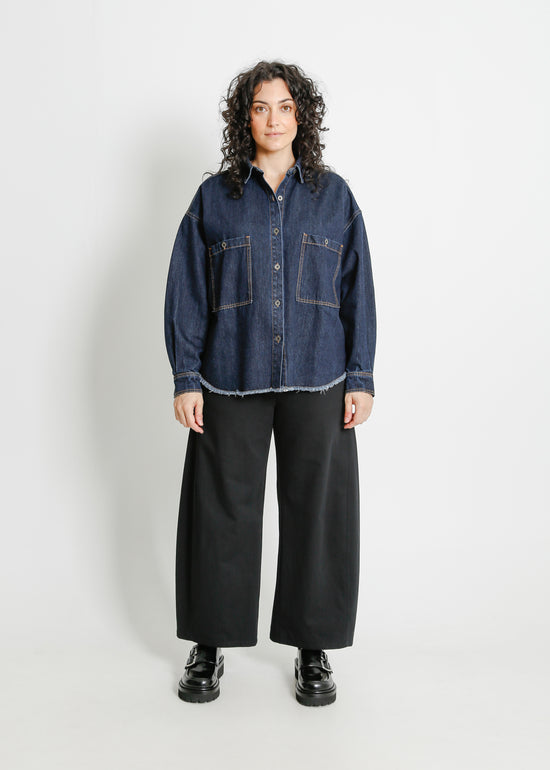 ENNIS DENIM OVERSHIRT / INDIGO