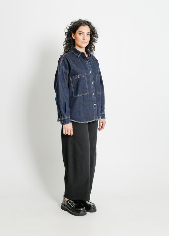 ENNIS DENIM OVERSHIRT / INDIGO