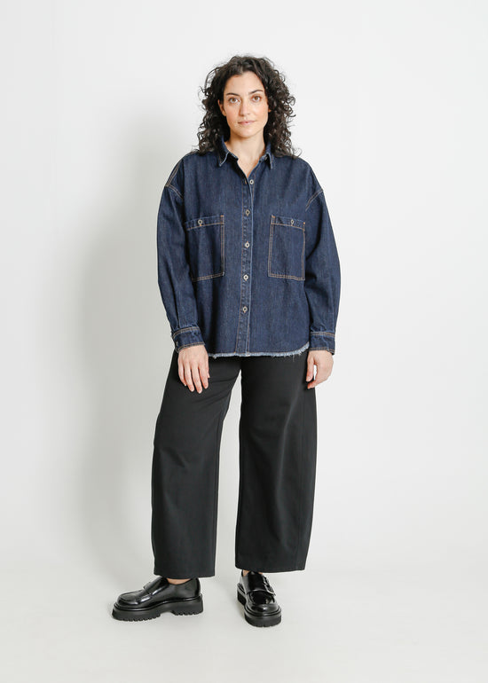 ENNIS DENIM OVERSHIRT / INDIGO