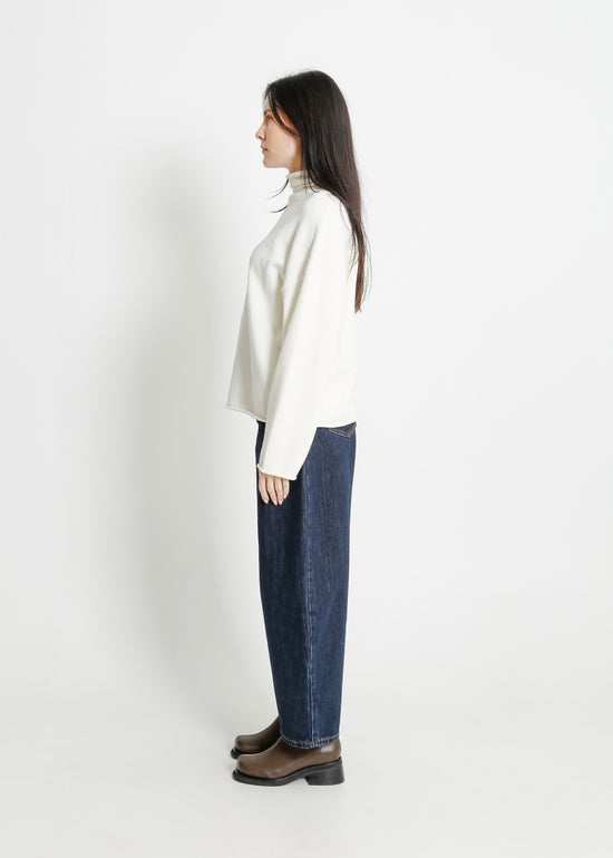 RAVENNA KNIT SWEAT / WHITE