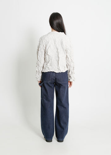 LULU PLEAT JACKET / PEARL