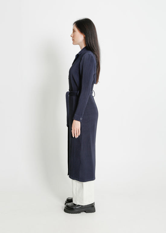 TONY PLEAT TRENCH / NAVY