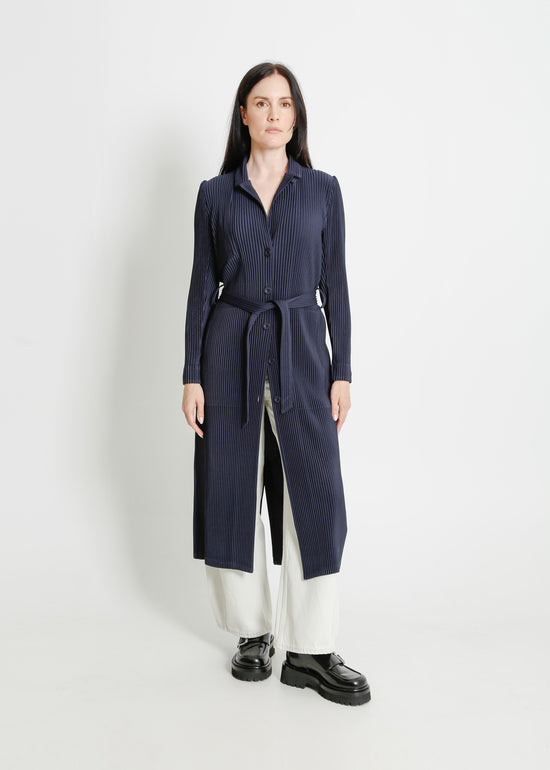 TONY PLEAT TRENCH / NAVY