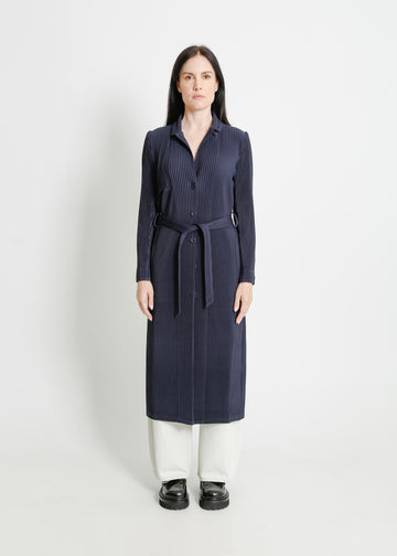 TONY PLEAT TRENCH / NAVY