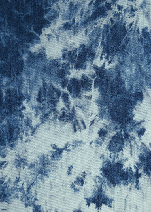 TRAVIS DENIM SHIRT / BLUE-WHITE