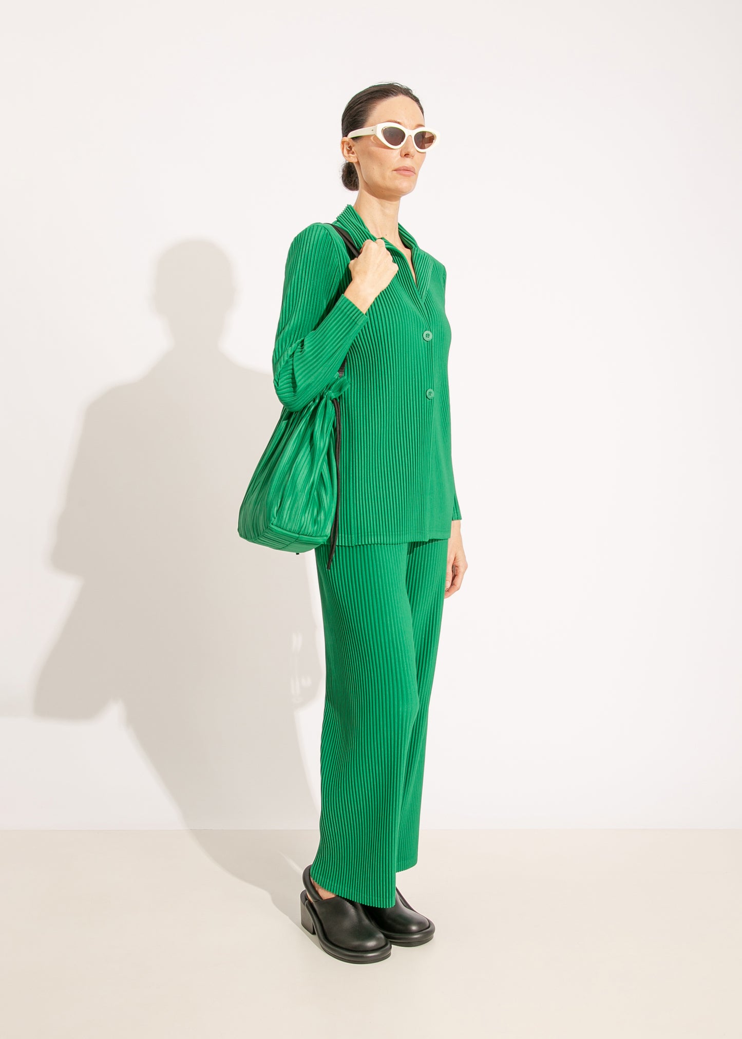 HARRIET PLEAT BLAZER / GREEN