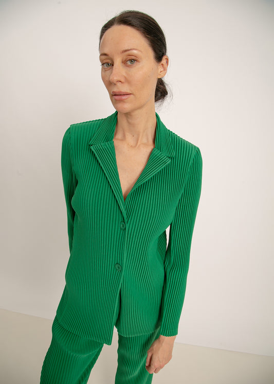 HARRIET PLEAT BLAZER / GREEN