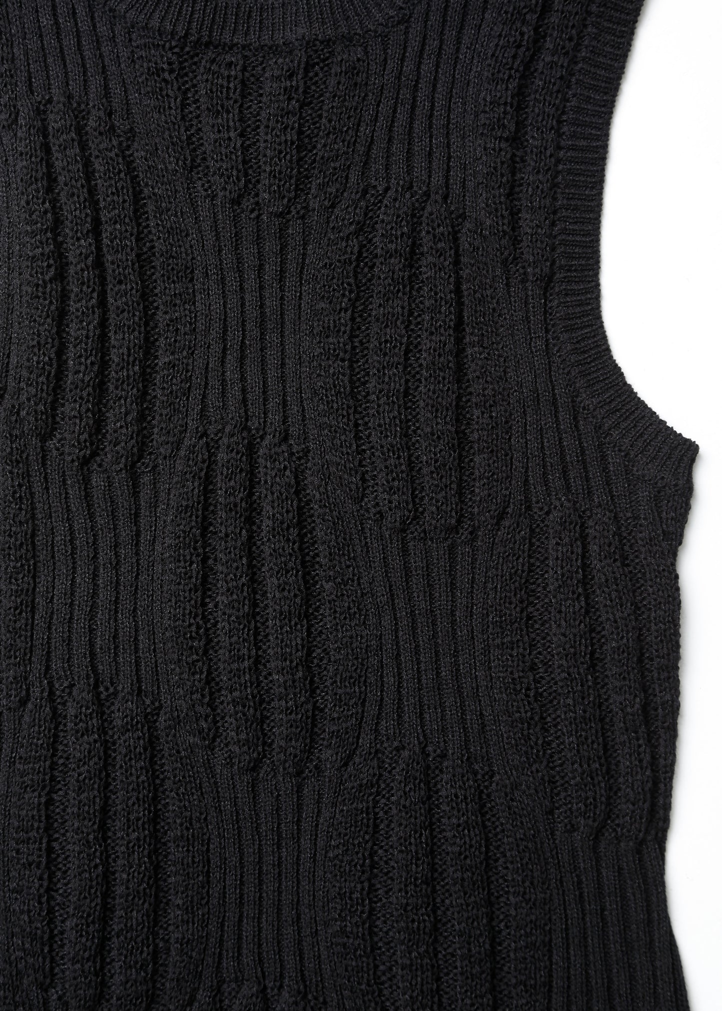 SACHA KNIT TANK / BLACK