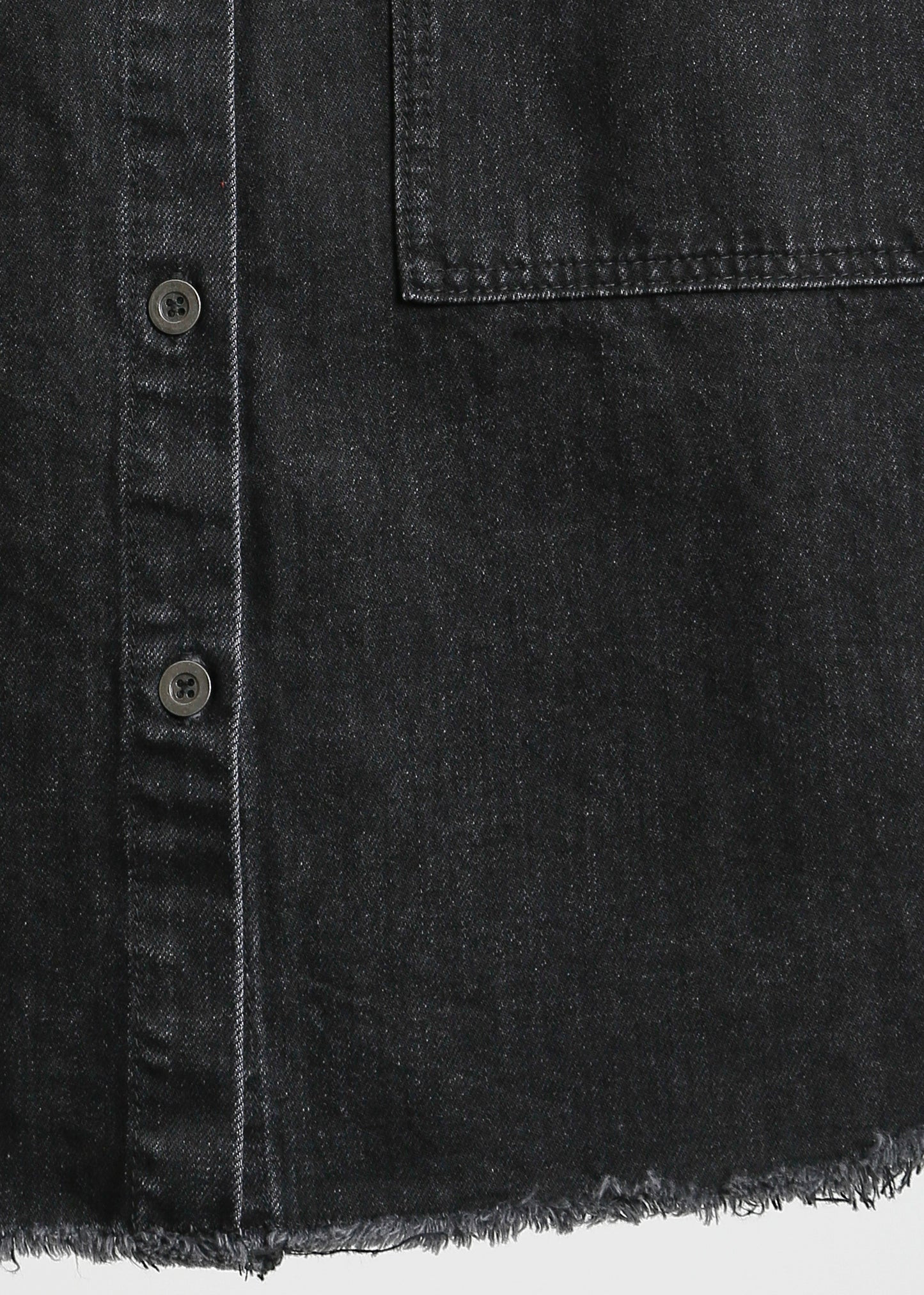 ENNIS DENIM OVERSHIRT / BLACK