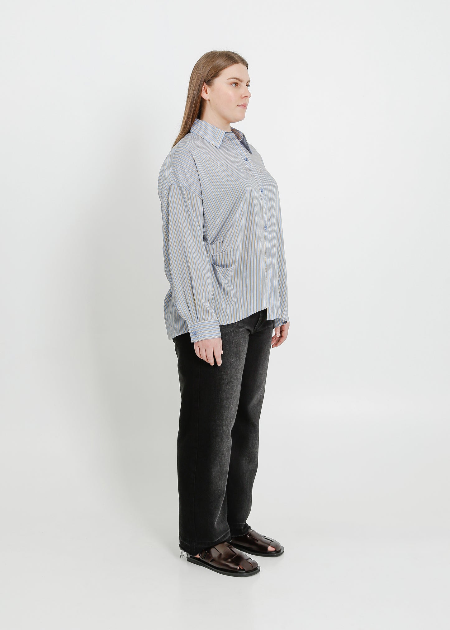 FIFER SHIRT / BLUE-YELLOW STRIPE