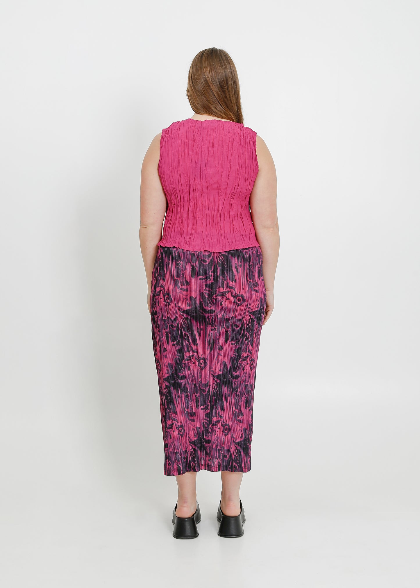 OPAL SKIRT / MAGENTA-BLACK