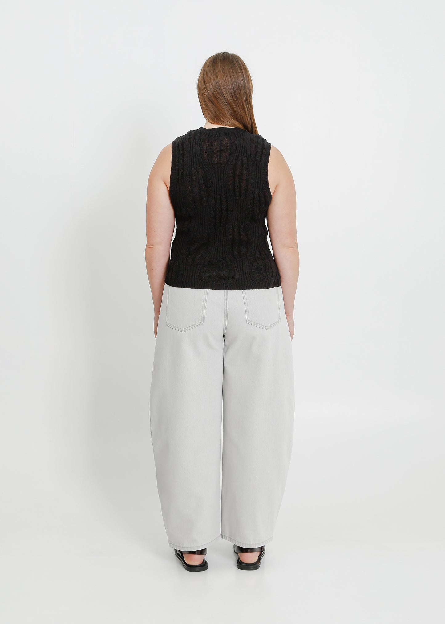 SACHA KNIT TANK / BLACK